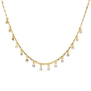 Chocker  Glow With Me Dourada Pontos de Luz com Extensor